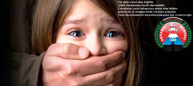 Çocuk istismarına 63 Barodan ortak açıklama