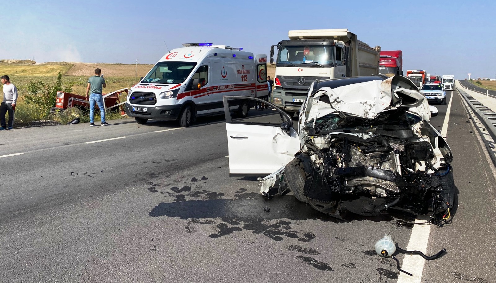 Nevşehir yolunda kaza 1 ölü 3 ağır yaralı