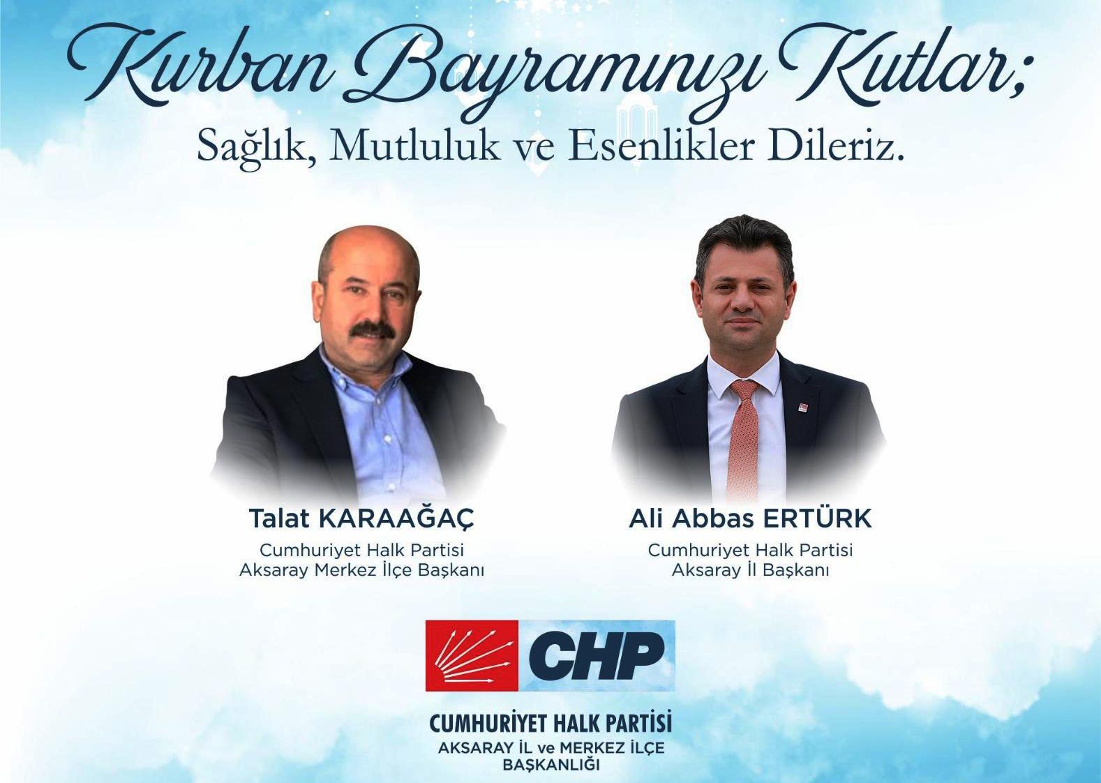 CHP Aksaray İl Başkanı Ali Abbas Ertürk’ün Kurban Bayramı Mesajı