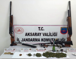 Aksaray’ın Yeşiltepe Beldesinde uyuşturucu operasyonu