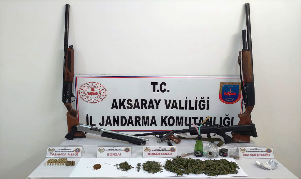Aksaray’ın Yeşiltepe Beldesinde uyuşturucu operasyonu