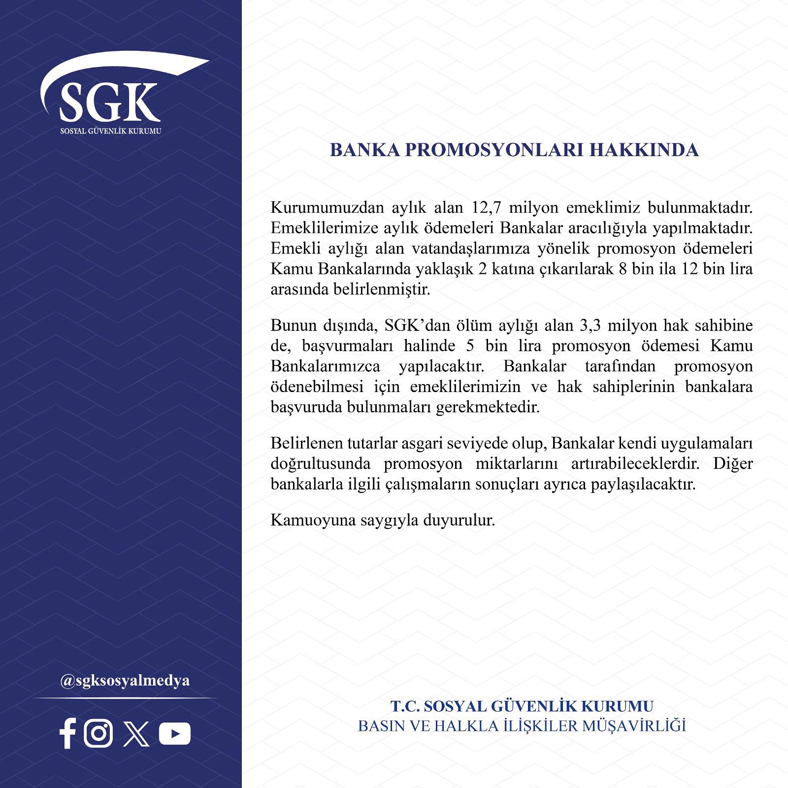 SGK dan Promsyon açıklaması