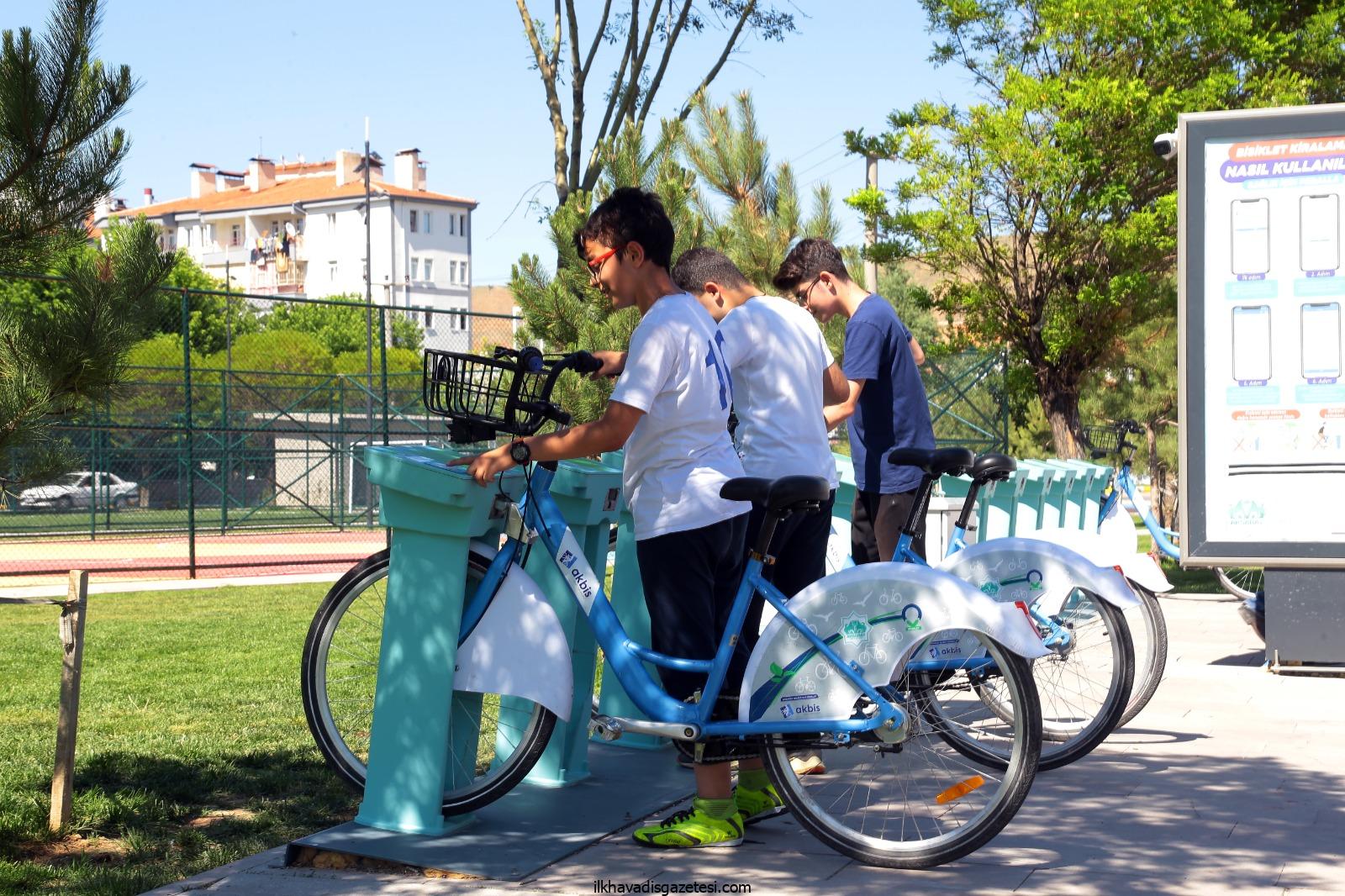 Aksaray’da Akıllı bisiklet istasyonlarında 71 bin kiralama oldu