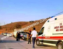 Aksaray Ortaköy yolu 1km.de kaza 1 ölü 3 yaralı