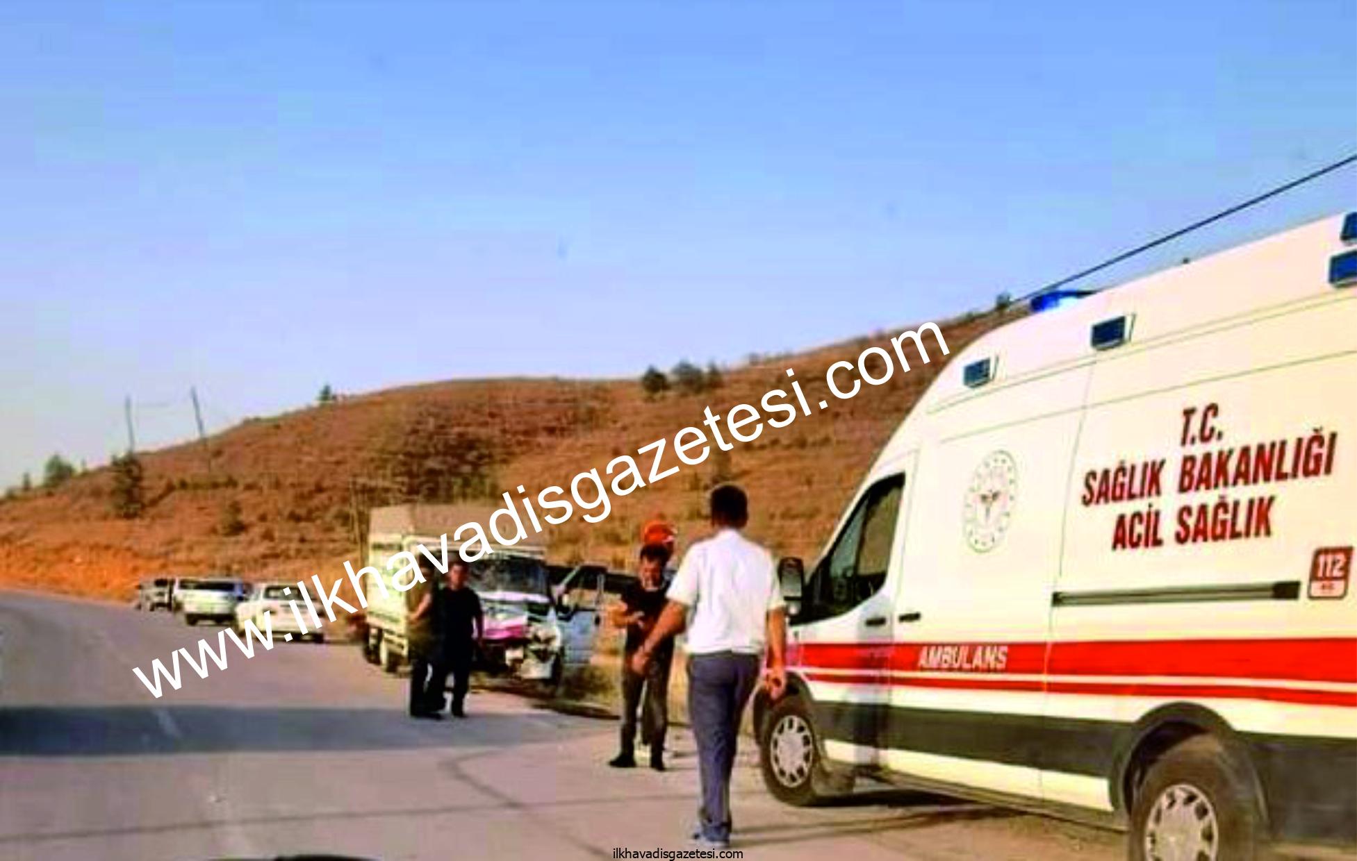 Aksaray Ortaköy yolu 1km.de kaza 1 ölü 3 yaralı