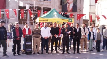 HÜDAPAR Aksaray İl Başkanı Bedih Çiftçi basın açıklaması yaptı