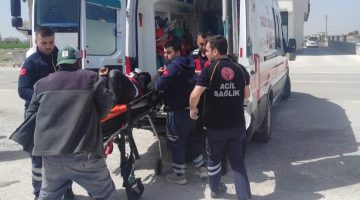 Aksaray’da motosiklet çöp kamyonuna çarptı 1 yaralı