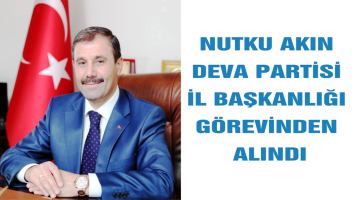Deva Partisi Ankara il Başkanı Görevden Alındı
